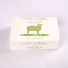 A box of Luna's lamb raw dog food from LUNA & me