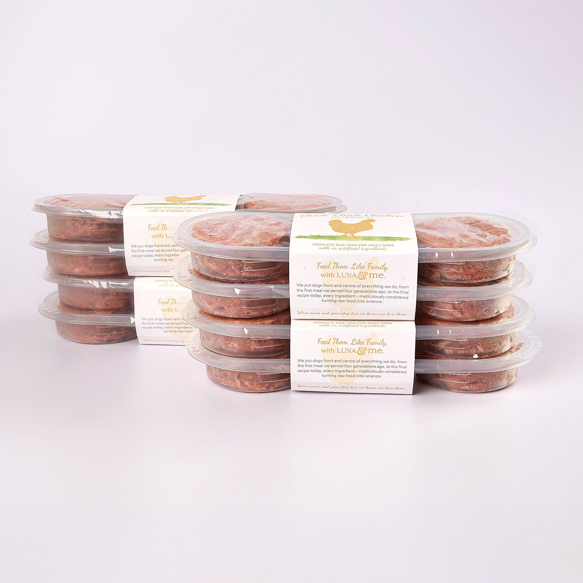 Raw Dog Food 72 Value Box Patties LUNA & me